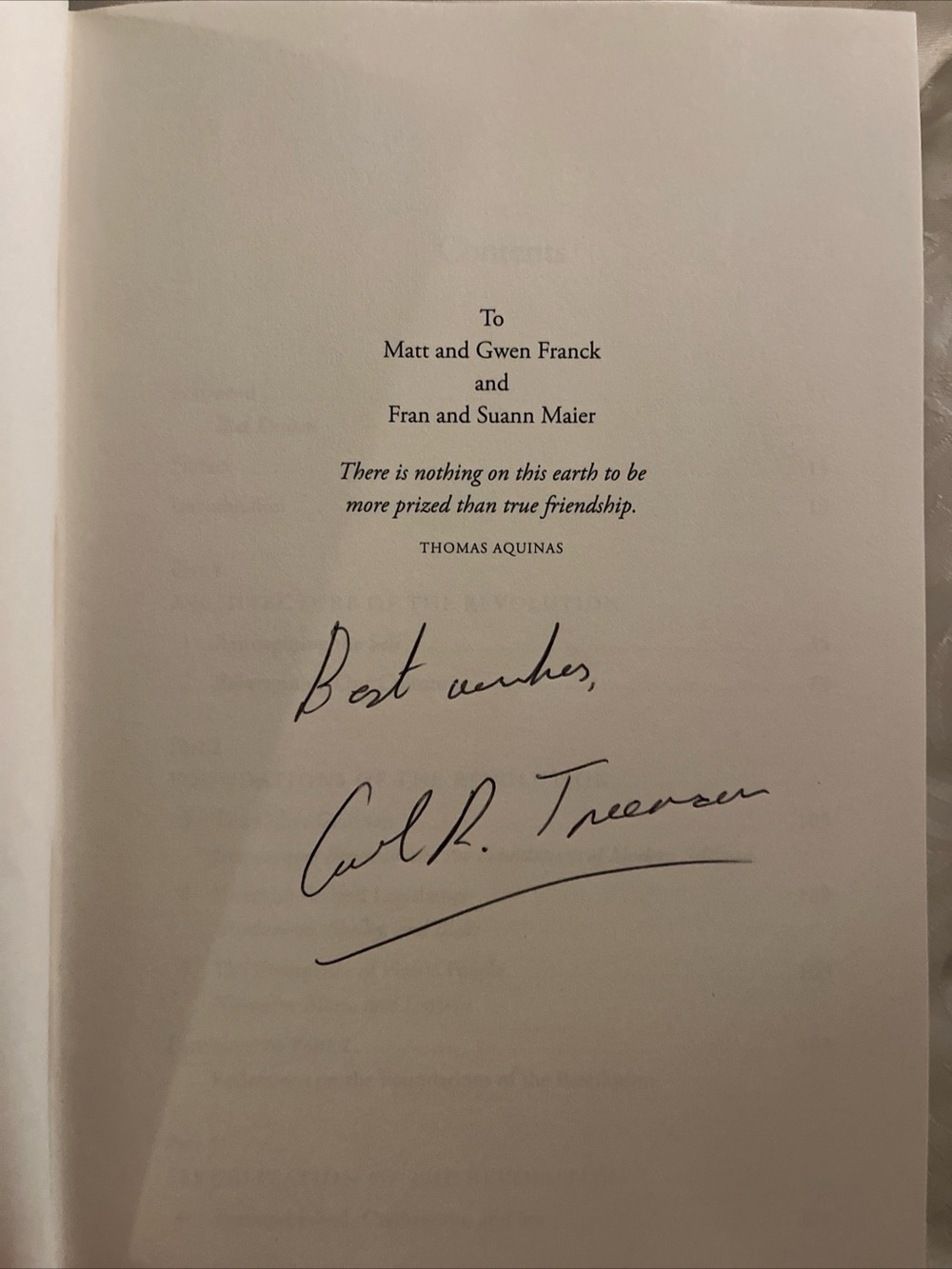 Signed Carl R Trueman Rise and Triumph of Modern Self Hardcover NO DJ 1st Ed